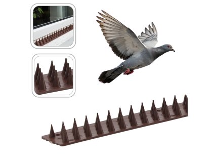 Plastične bodice proti pticam 4,5x50cm rjave