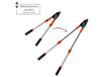 ROČNE TELESCOPIČNE VRTNE ŠKARE 64 - 98 CM *6776