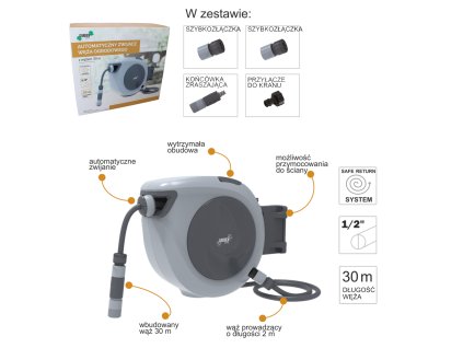 AVTOMATSKI NAVIJALNIK VRTNE CEVI S CEVI – 30 M *9715