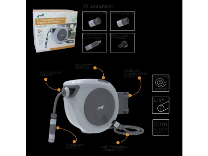AVTOMATSKI NAVIJALNIK ZA VRTNO CEV S CEVI - 20 M *9722