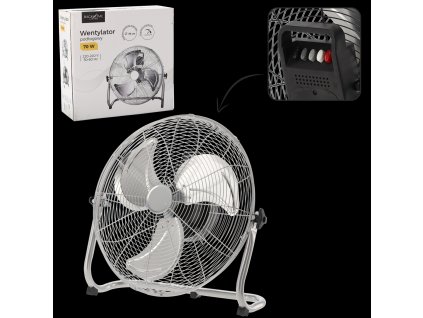 SREBRNI TALNI VENTILATOR 70W *8960