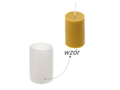 SILIKONSKA MODEL ZA SVEČE GLADKA VALJASTA