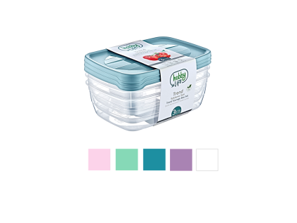 SET 3 OVALNIH POSOD TREND BOX 2L *8885