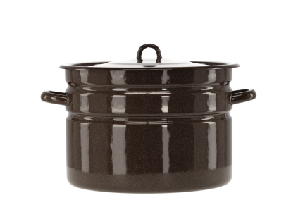 Enostavna emajlirana posoda 16 L 32 cm rjava S/P *3585