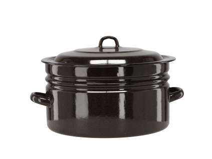 SMALTIRANA POSODA RAVNA 25 L 40 CM RJAVA Z/P *3608