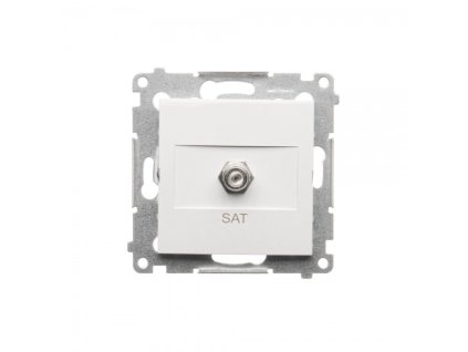 Vtičnica 1 x SAT "F" Simon 54 premium modul bela