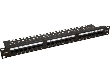 RP-U24V6 - Patch panel 24 vhodov / UTP / Cat6 - Pulsar