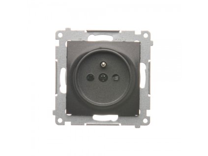 Vtičnica 250 V Simon 54 premium z zaklopkami modul antracit