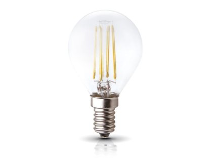 LED žarnica E14, 4W, 3000K, 230V, LED filament, globo KAFMBE144WCB