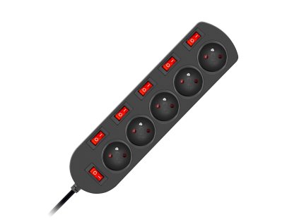 przedluzacz 3x1mm 5 gniazd 6 wylacznikow 1 5m czarny eps 501 5w6 2 bf31709ac4ab409aba213460eccb15cb c519cb17