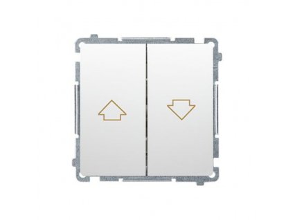 Enostavno rolo stikalo Simon Basic modul belo