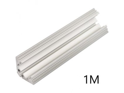 KOBI Aluminijasti kotni profil P3NA za LED trakove 1m K1PLP3NA1M