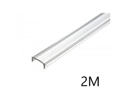 Prozoren pokrov za aluminijasti profil P2NA P1PCC 2m