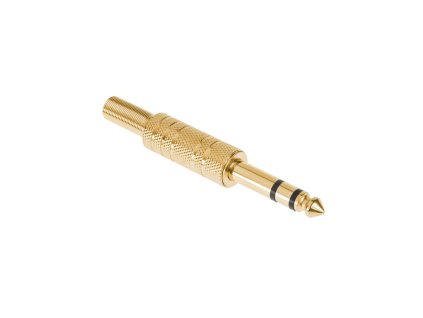 Stereo vtičnica Jack 6,3 mm, pozlačena