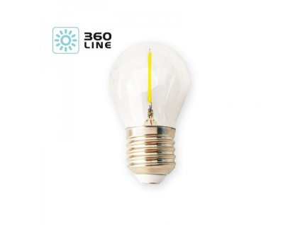LED žarnica E27 1,3W 3000K 230V filament globo KAFMBE271WCB