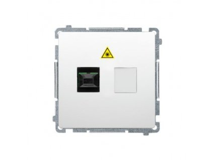 Optična vtičnica SC/APC Simon Basic modul bela