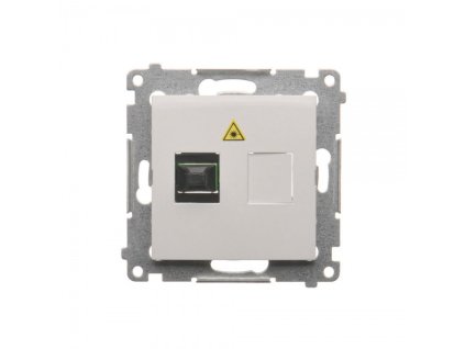 Optična vtičnica SC/APC Simon 54 premium modul bela