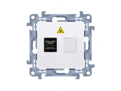 Optična vtičnica SC/APC Simon 10 modul bela