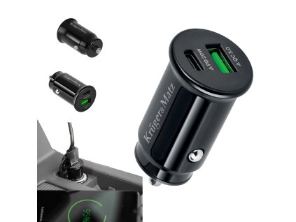 ladowarka samochodowa kruger matz dual usb 3100 ma z funkcja quick charge 3 0 i power delivery cb4fec17a0e44fc3a59c331ddf15a125 c65a85fb