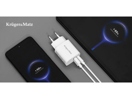 ladowarka sieciowa kruger matz gan dual usb z funkcja power delivery i quick charge 23903850975f4e96bffaf1488c6016df 5076f4d6