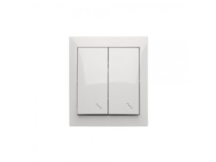 Stikalo IP44 Simon Aquaclick št.5B (6+6) beli