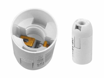 Plastično belo grlo E-14