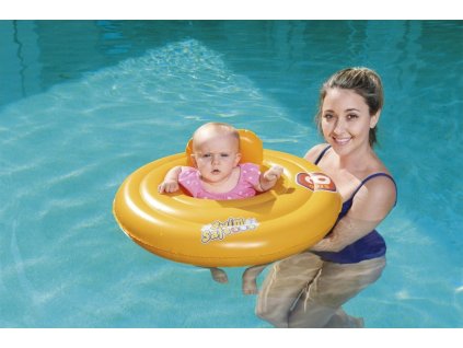 BESTWAY 32096 Kolo do plywania dmuchane z siedziskiem pomaranczowe max 15kg 6 18miesiecy 138192