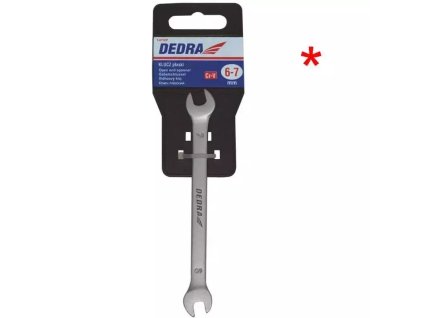 Vilice dvostranskega ključa CrV 6 x 7 mm v držalu