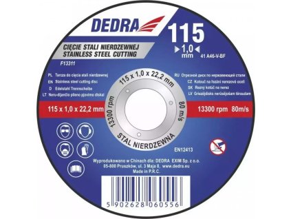 125x1,5x22,2 - rezalna plošča za nerjaveče jeklo F13322