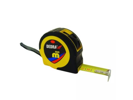 Merilni trak 3m, širina 16mm gumiran, stop gumb M382