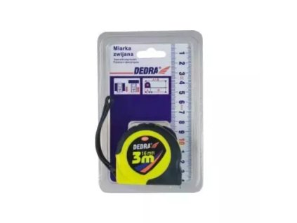 Merilni trak 8 m, širina 25mm, gumiran, stop gumb
