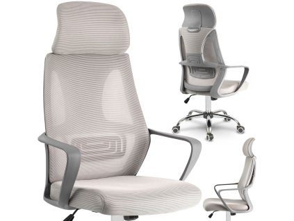 Pisarniški stol Prague svetlo siv