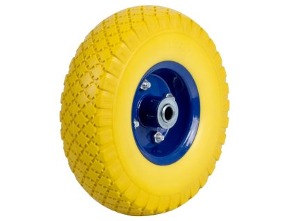 Kolo za samokolnico 3.00-4 rumeno-modro