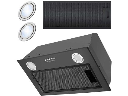 Podometna napa 52 cm črna BE-50