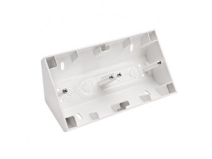 Kotna ometna škatla 2-kratna, Simon 54 premium bela