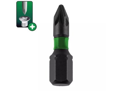 Udarni vijačni nastavki Pozidriv PZ2x25mm, 2 kosa 18A51PZ20-02