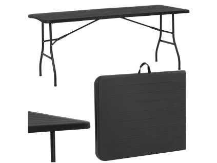 Zložljiva vrtna miza 180cm grafitna GF0052