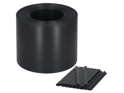 Pokrivni trak za ograjo grafitni 19CMX26M 1200g/m2 20 Sponk FN0005