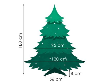 96689 ct0124 swierk kaukaski sniezony 180 cm M0