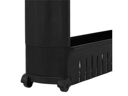 13191 ha1016 szafka na kolkach 3 polki czarna M0