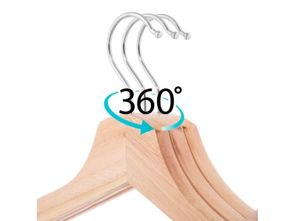 Leseni obešalnik 3 kosi HG0001