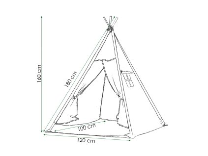 4500 tip06 namiot tipi gwiazdki blekit M0
