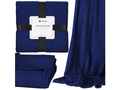 Odeja 200x220 HA7211 modra