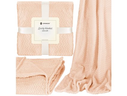 Odeja 130x180 HA7136 oranžna