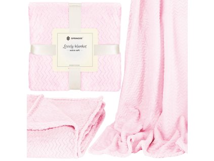 Odeja 130x180 HA7128 roza