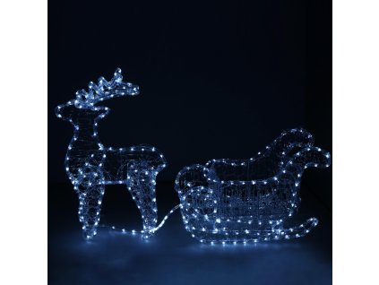 20460 cl1221 renifer swietlny z saniami 312 led M0