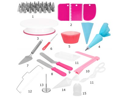 Cukrárska sada na zdobenie 200ks KI0089