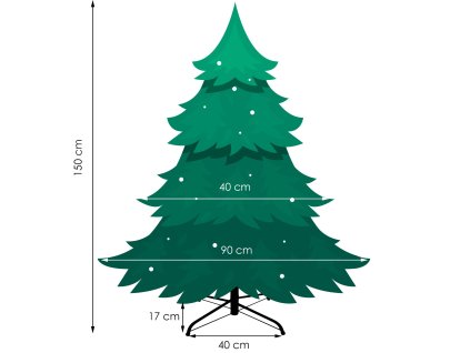 Vianočný stromček 150cm CT0088