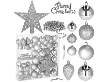 Vianočné ozdoby na stromček 51ks CA0125,