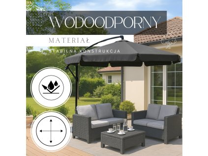 Slnečník na terasu 300cm GU0041